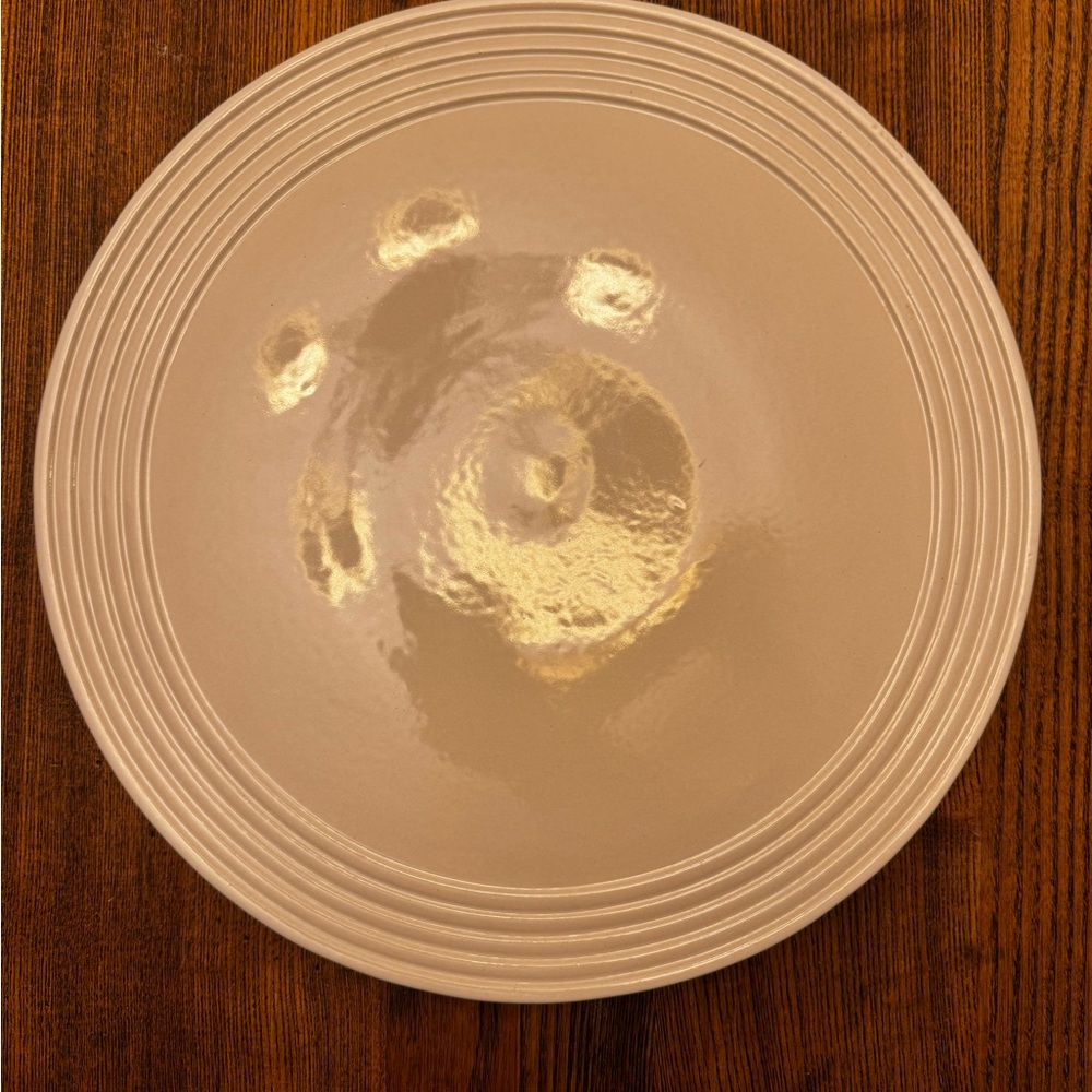 Pampered Chef New Traditions Round Family Heritage Stoneware Platter 13.5”